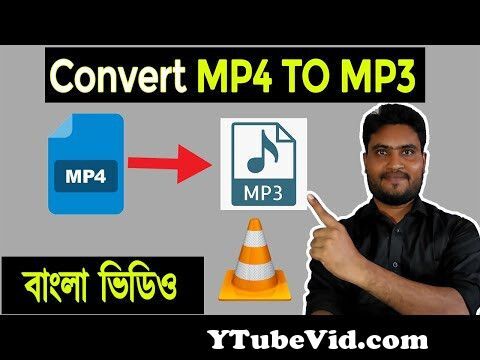 View Full Screen: how to convert mp4 video to mp3 audio using vlc media player laptop computer pc bangla video.jpg