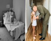 A Marine has come up with a sweet way of keeping in touch with his eight-year-old daughter while serving away from home, by occasionally surprising her through a Ring camera that has been set up in her bedroom. When Everly is having a tough time with her father Josh, 40, being away from home, her mom, Caitlin, 38, secretly arranges a surprise chat through their security camera just before bedtime. Caitlin, from Northern California, recently shared on social media a wholesome conversation between Josh and Everly from January 24, which soon went viral. Initially, Caitlin said, the family had installed the Ring camera in their daughter&#39;s room for safety reasons – as well as to have a means of communicating with their dog while they were out. But over time, the camera became so much more.
