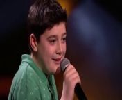 Schoolboy Toby Schloesser, 13 , from Kettering on The Voice Kids (Germany) through the blind auditions picked by coach Wincent Weissshown onSat-1
