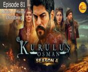Kurulus Osman Season 04 Episode 81 hindi / Urdu Dubbed &#124; कोलेश उस्मान हिंदी में &#124; کولیش عثمنان اردو زبان میں&#60;br/&#62;&#60;br/&#62;he people of Anatolia was forced to live under the circumstances of the danger caused by the presence of Byzantine empire while suffering from Mongolian invasion. Kayı tribe is a frontiersman that remains its&#39; presence at Söğüt. Because of where the tribe is located to face the Byzantine danger, they are in a continuous state of red alert. Giving the conditions and the sickness of Ertuğrul Ghazi, there occured a power vacuum. The power struggle caused by this war of principality is between Osman who is heroic and brave is the youngest child of Ertuğrul Ghazi and the uncle of Osman; Dündar and Gündüz who is good at statesmanship. Dündar, is the most succesfull man in the field of politics after his elder brother Ertuğrul Ghazi. After his brother&#39;s sickness emerged, his hunger towards power has increased. Dündar is born ready to defeat whomever is against him on this path to power. Aygül, on the other hand, is responsible for the women administration that lives in the Kayi tribe, and ever since they were a child she is in love with Osman and wishes to marry him. The brave and beautiful Bala Hanım who is the daughter of Şeyh Edebali, is after some truths to protect her people. For they both prioritize their people&#39;s future, Bala Hanım&#39;s and Osman&#39;s path has crossed. They fall in love at first sight. Although, betrayals and plots causes major obstacles for their love. Osman will fight internally and externally, both for the sake of Kayı tribe&#39;s future and for to rejoin with Bala Hanım by overcoming the obstacles they faced.&#60;br/&#62;&#60;br/&#62;#kurulusosmanS4Ep81