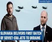 The first four of 13 Soviet-era MiG-29 fighter jets that Slovakia decided to give Ukraine have been transferred to the Ukrainian air force. On Thursday, the warplanes were flown from Slovakia to Ukraine by Ukrainian pilots with help from the Slovak Air Force. &#60;br/&#62; &#60;br/&#62;#Slovakia #RussiaUkraineWar #JaroslavNad